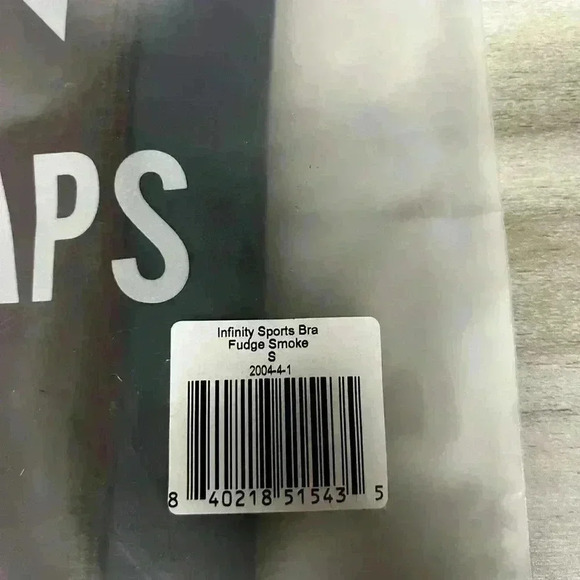 Fourlaps Infinity Sports Bra activewear workout bra Fudge Smoke size small - Picture 4 of 5